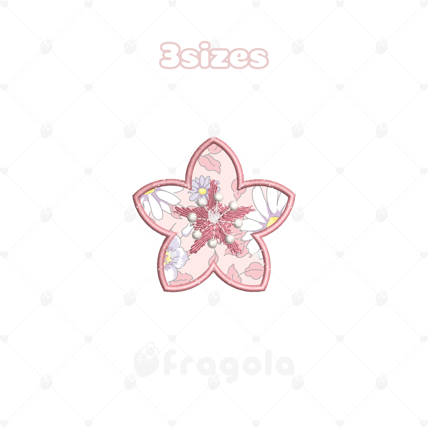 おひなさまくまアップリケ