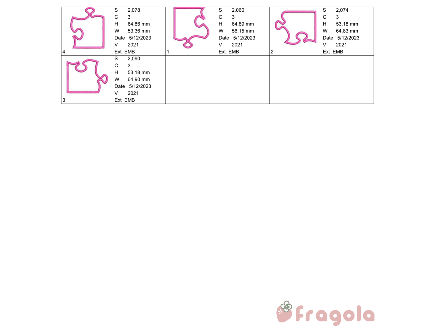 【配布終了】パズルアップリケ