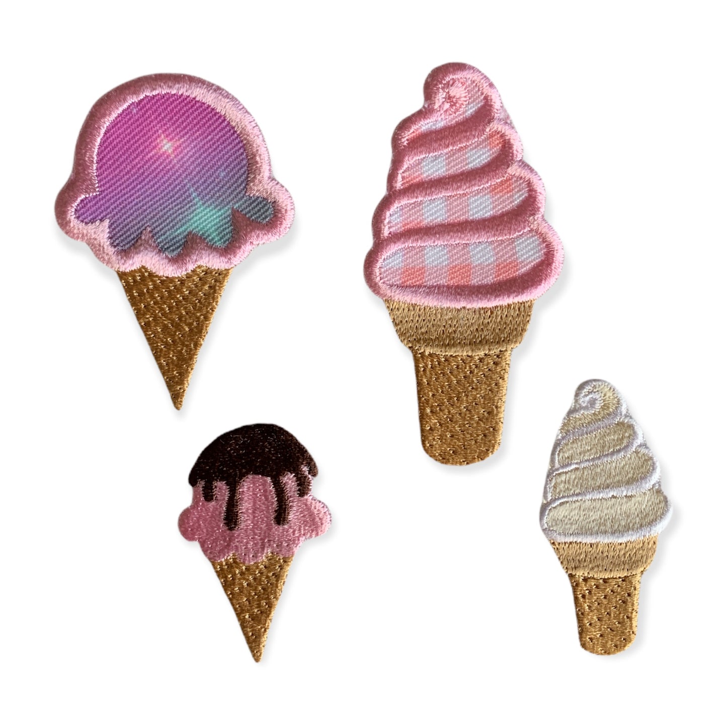 とけたアイスとソフトクリーム