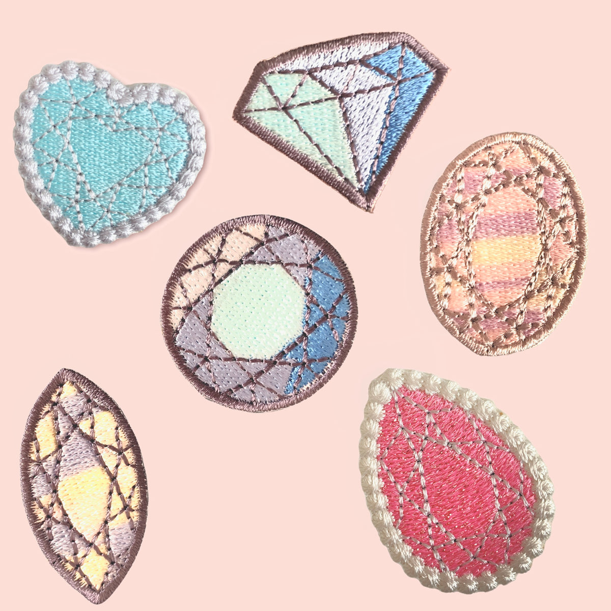 ジュエリーモチーフ刺繍データセット(42ファイル)