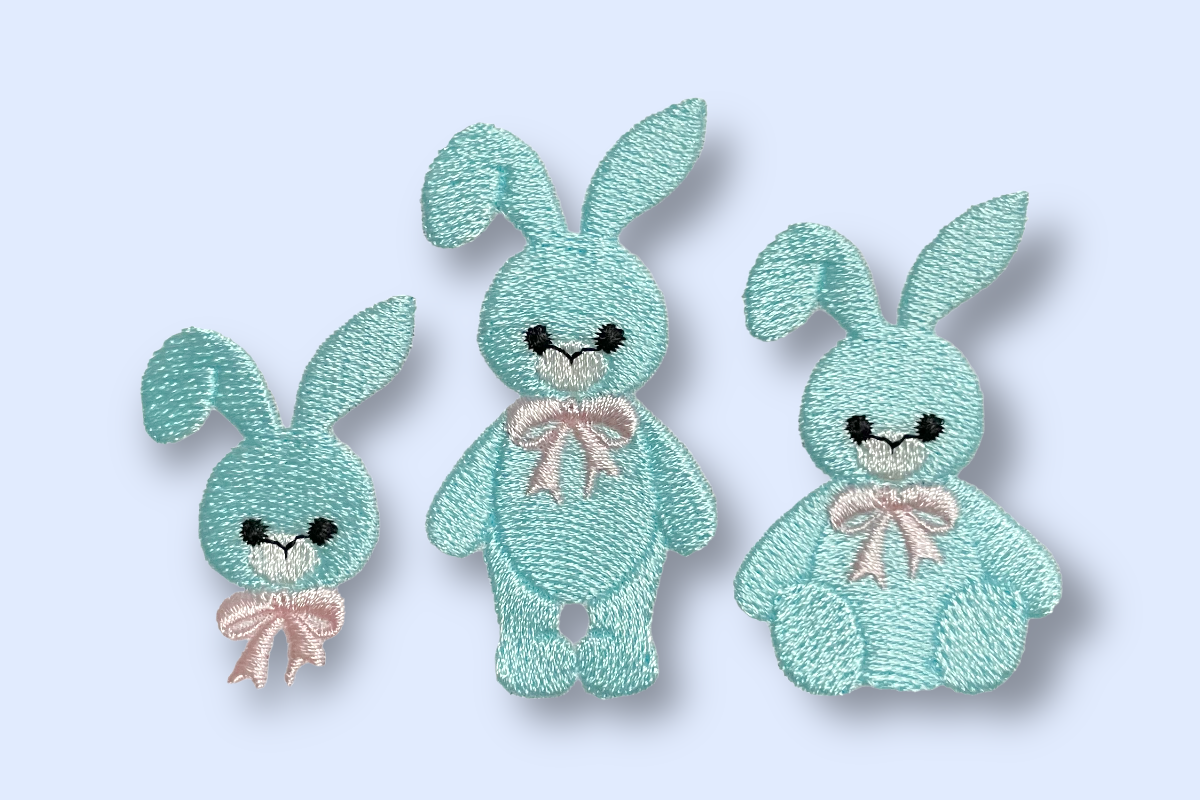 たれ耳バニー 刺繍データセット