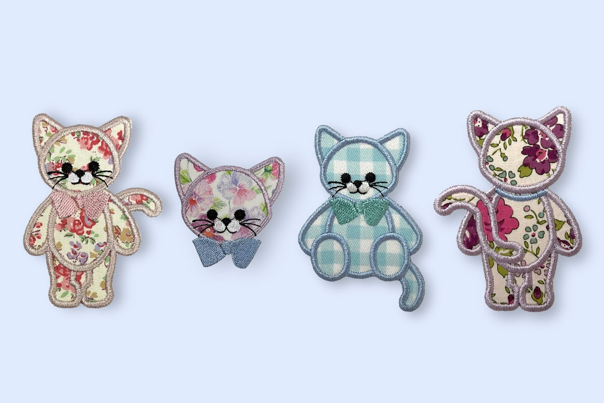 ねこのアップリケセット