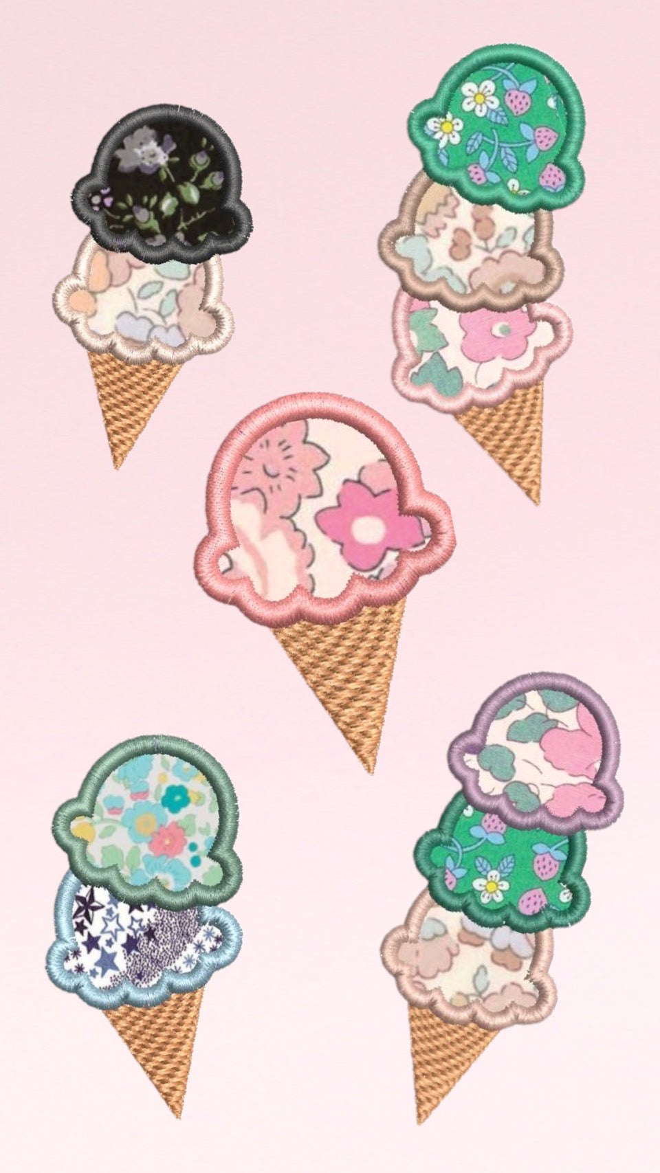 とけたアイスとソフトクリーム