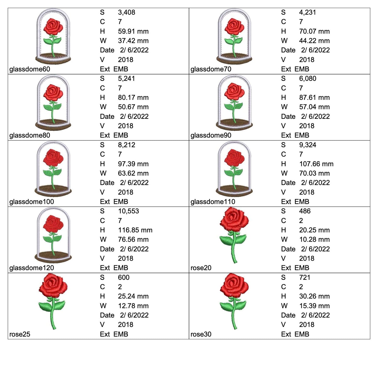 ガラスドームと薔薇