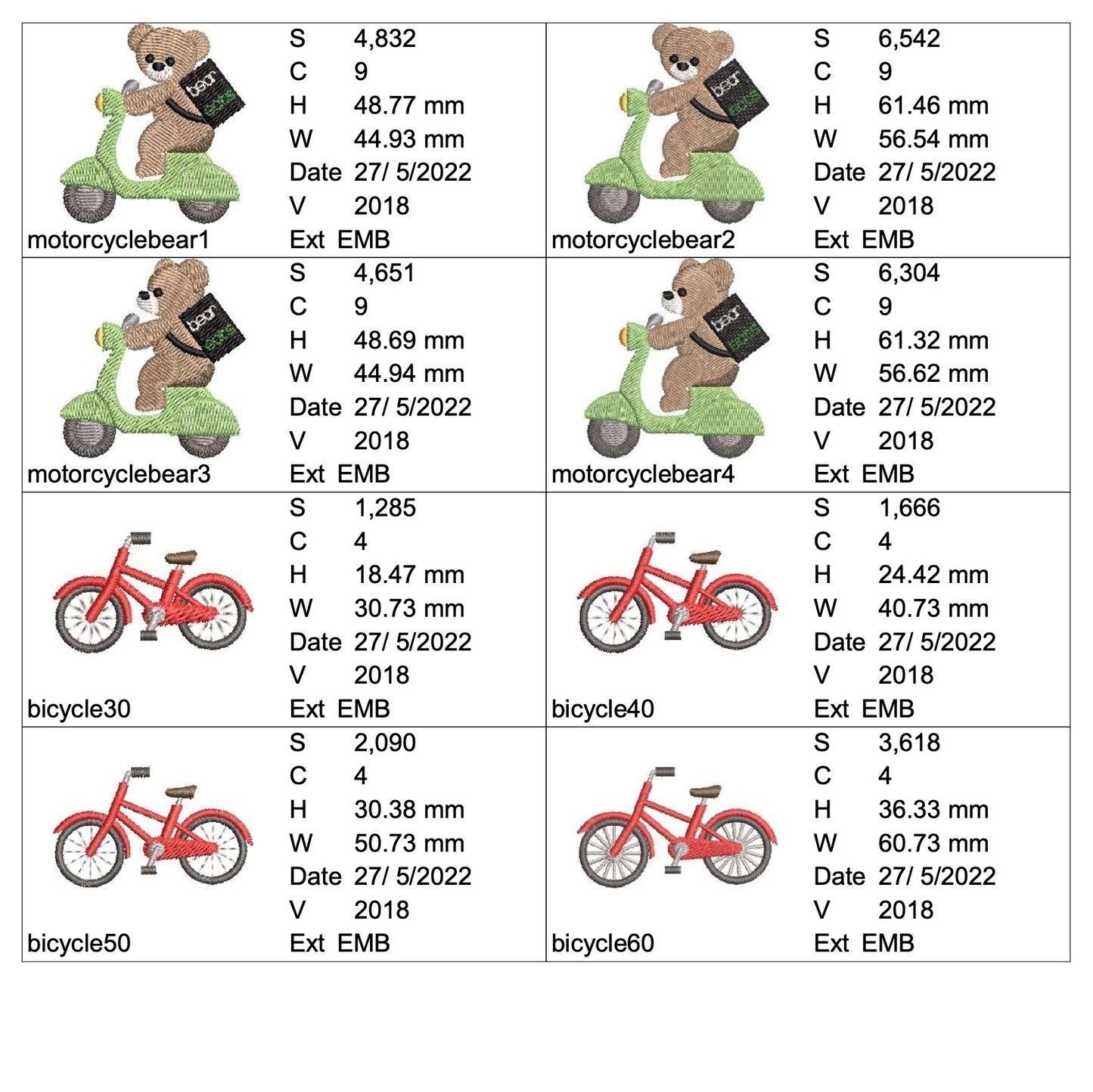 自転車とスクーターとくま