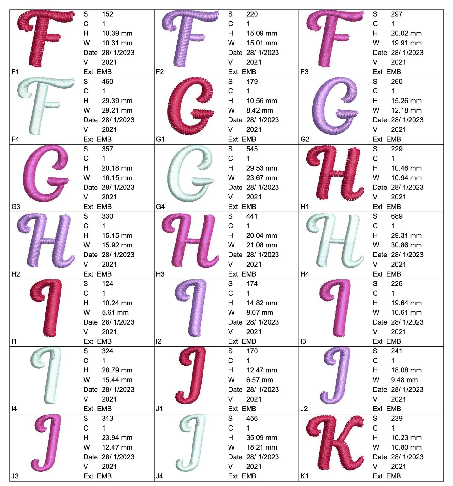 アルファベット大文字
