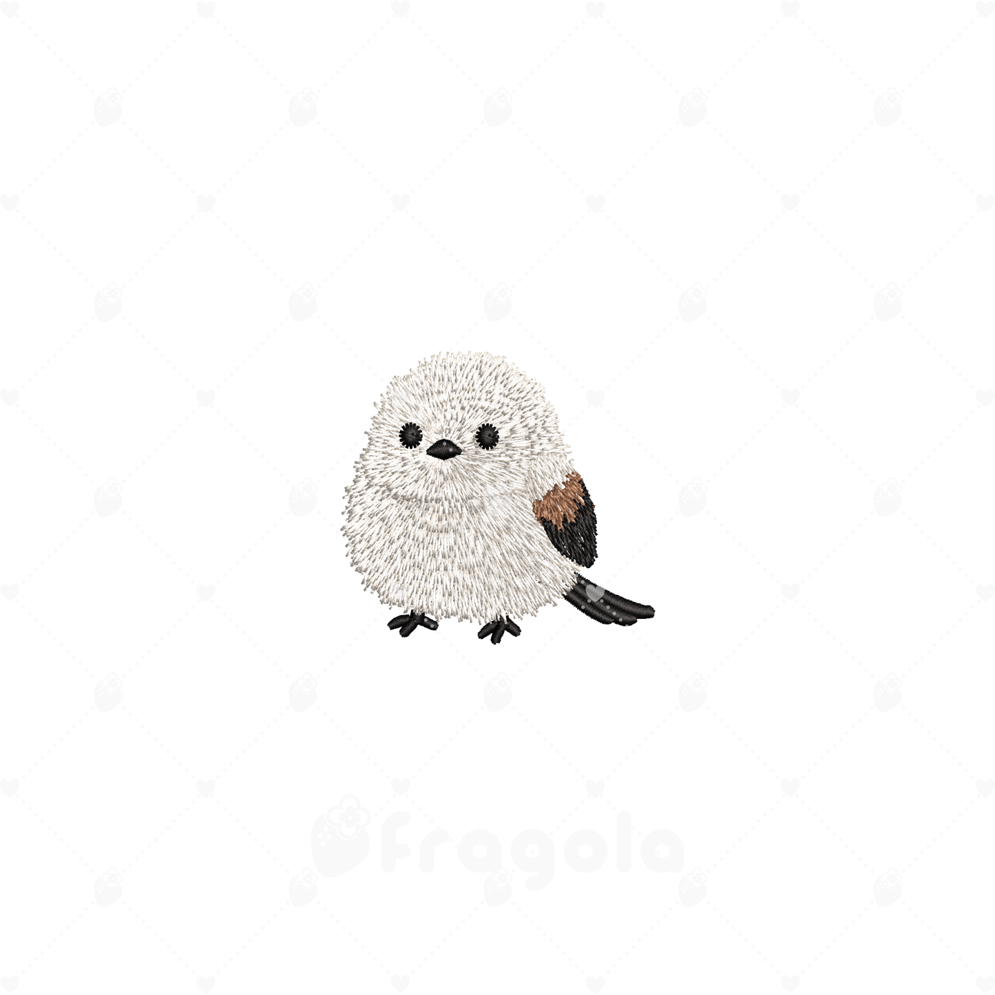 シマエナガ刺繍データセット（通常・ふち付き 10ファイル）