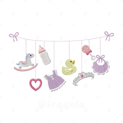 ベビーアイテム刺繍データセット