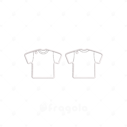 【3Dフォーム対応】Tシャツ型 キーホルダー 刺繍データセット（20ファイル）