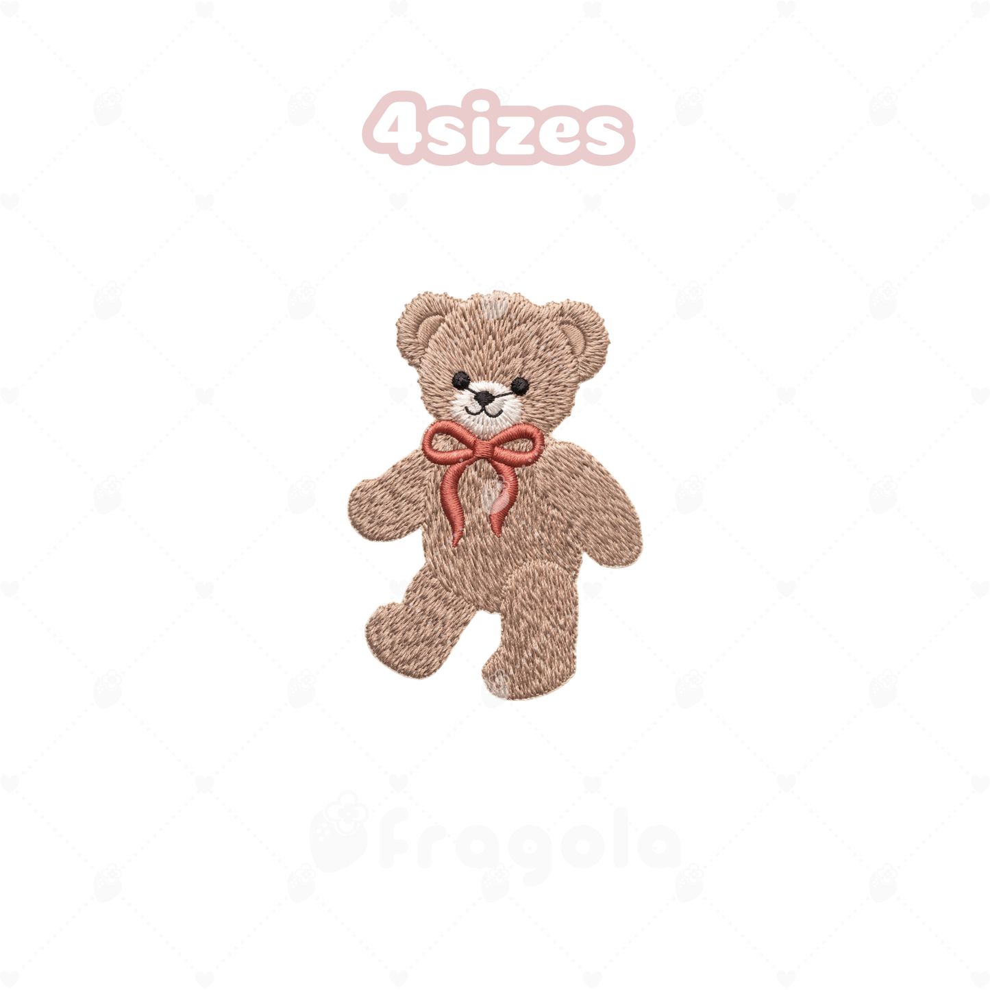 テディベア 刺繍データセット（4サイズ）