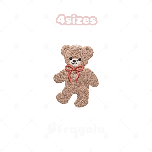 テディベア 刺繍データセット（4サイズ）