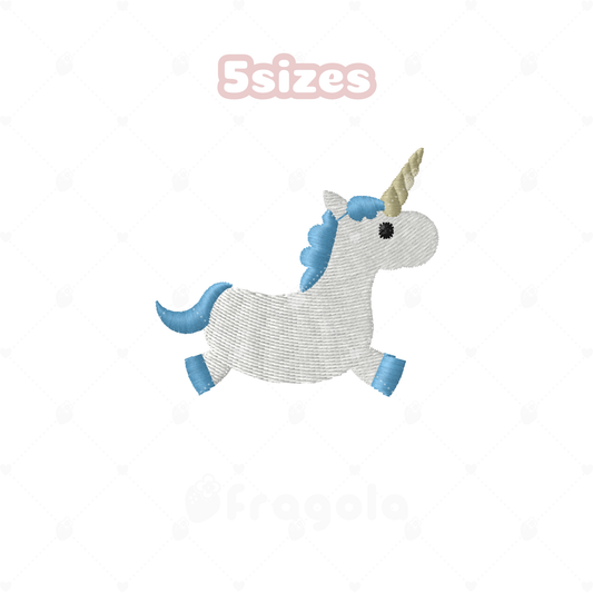 ユニコーン刺繍データセット1（5サイズ）
