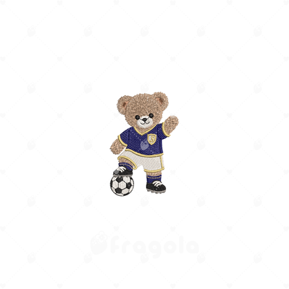 サッカーテディベア刺繍データセット（5ファイル）