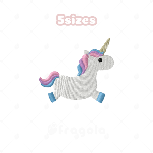 ユニコーン刺繍データセット2（5サイズ）