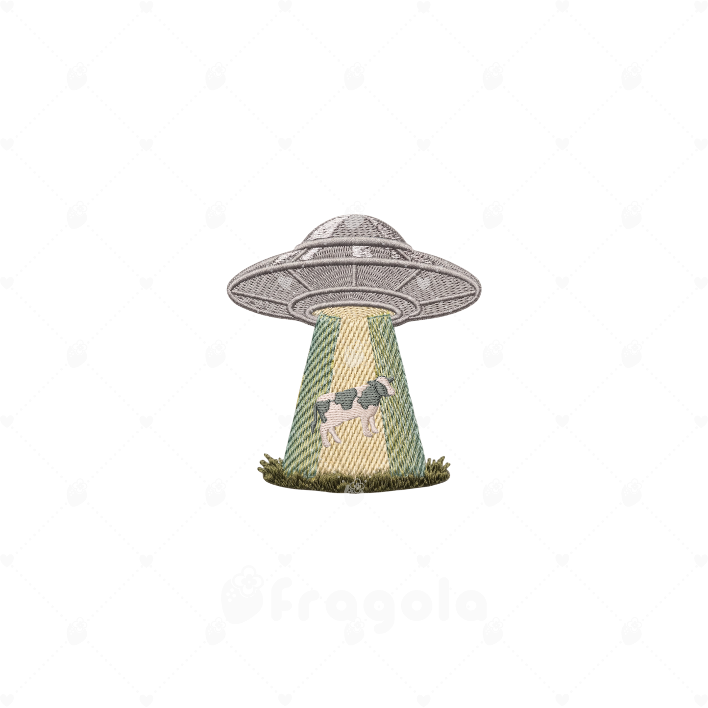 UFOアブダクション牛刺繍データセット（4ファイル）