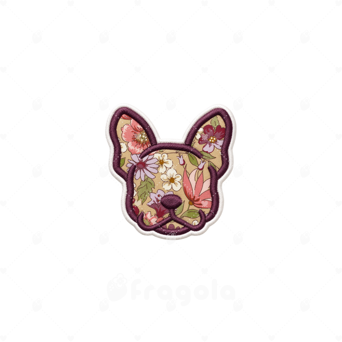 フレンチブルドッグ アップリケ刺繍データセット（7ファイル）