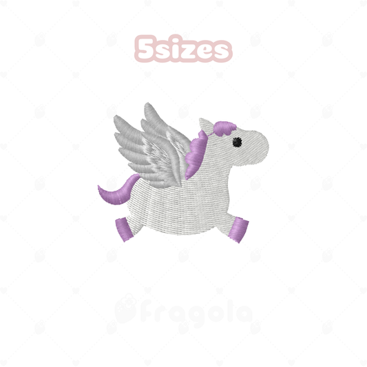 ペガサス刺繍データセット（5サイズ）