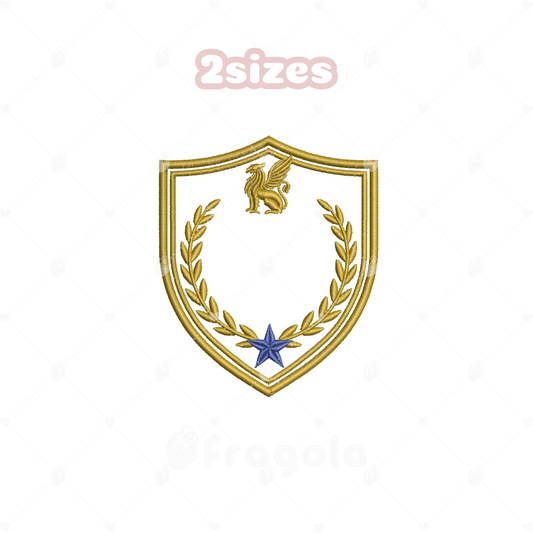 グリフィン紋章 エンブレム刺繍データセット（6ファイル）