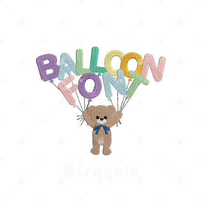 くま＆アルファベット刺繍データセット