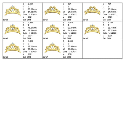 プリンセスアルファベットのアップリケ