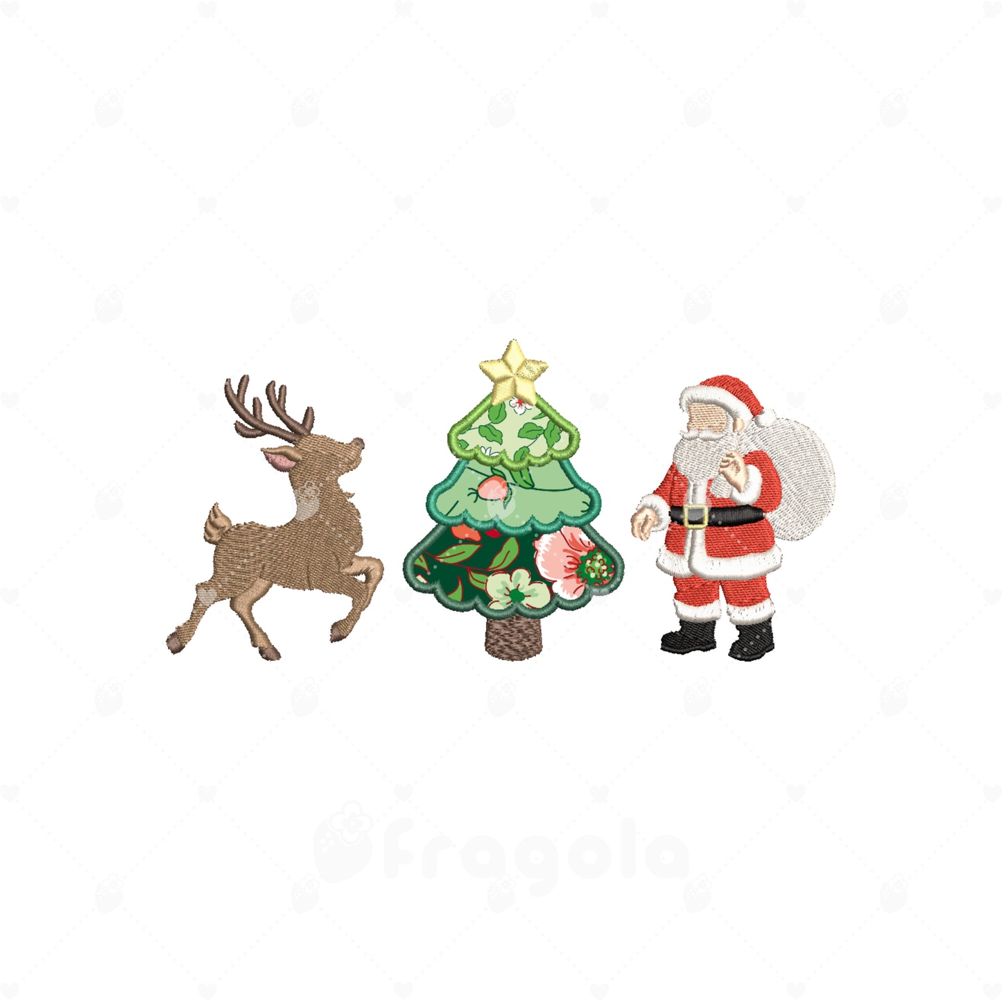 クリスマス刺繍データセット