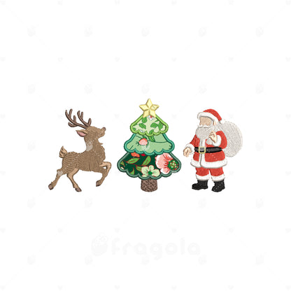 クリスマス刺繍データセット