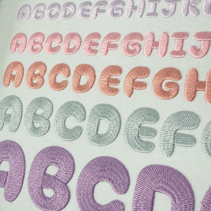 ぷっくりアルファベット 大文字刺繍データセット（130ファイル）