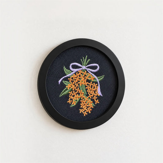 金木犀の花束 刺繍データセット（4ファイル）