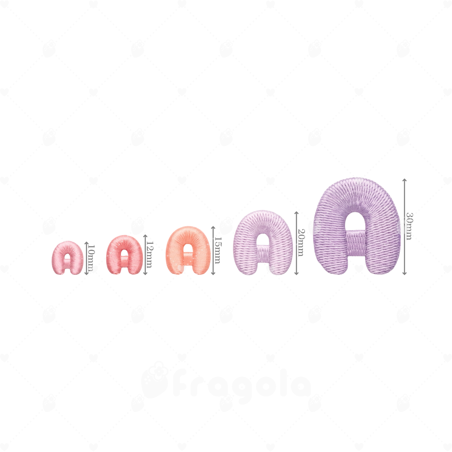 ぷっくりアルファベット 大文字刺繍データセット（130ファイル）