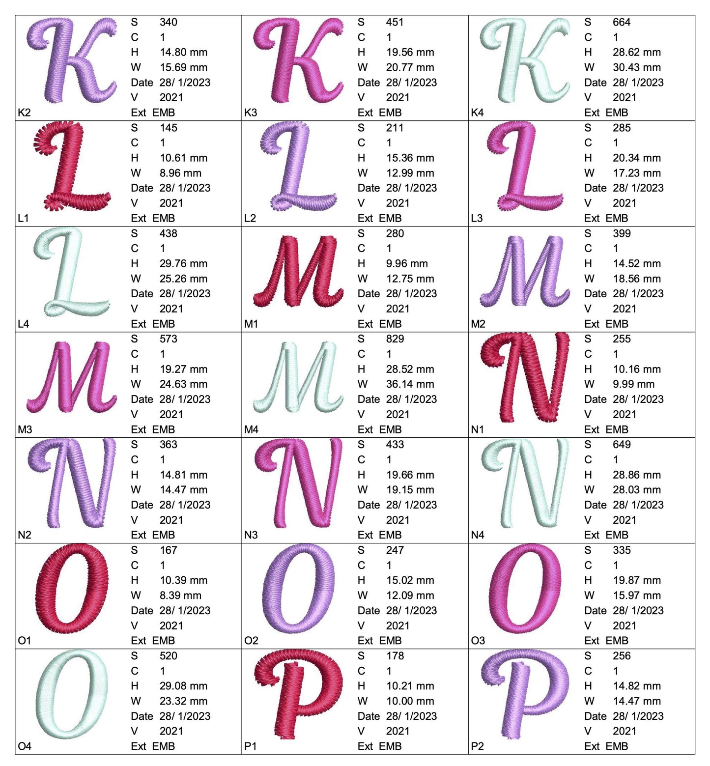 アルファベット大文字
