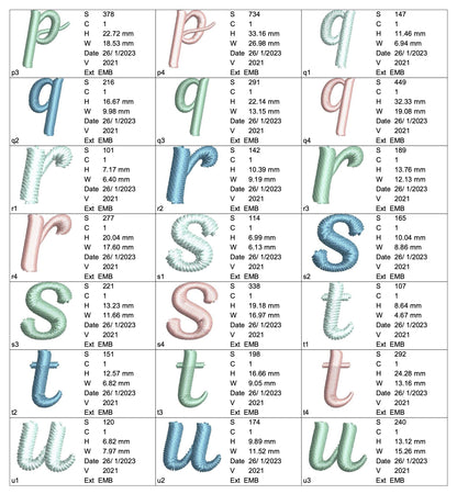 アルファベット小文字